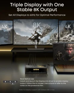 (Anker × Black Myth: Wukong Edition) Anker Prime Docking Station (14-in-1, Triple Display, DisplayLink) with DL7400
