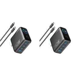 Anker Charger (140W, 4-Port, PD 3.1) with USB-C Cable (2-Pack)