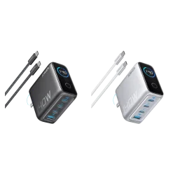 Anker Charger (140W, 4-Port, PD 3.1) with USB-C Cable (2-Pack)