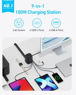 Anker Charging Station (9-in-1, 100W)