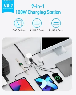 Anker Charging Station (9-in-1, 100W)