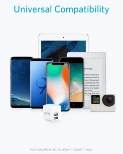 Anker Dual-Port 12W Wall Charger (2-Pack)