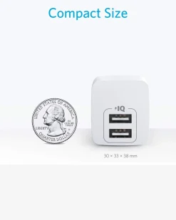 Anker Dual-Port 12W Wall Charger (2-Pack)