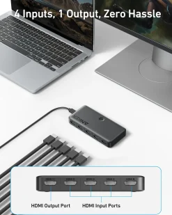 Anker HDMI Switch (4 in 1 Out, 4K HDMI)