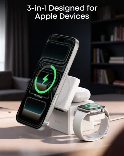 Anker 3-in-1 Cube with Qi2 and Anker 140W 2-in-1 USB-C to USB-C Cable