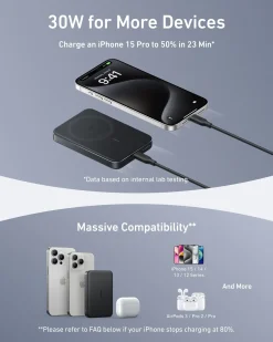 Anker MagGo Power Bank (10K, Slim) | 2-Pack