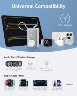 Anker MagGo Power Bank (10K, 35W, For Apple Watch)
