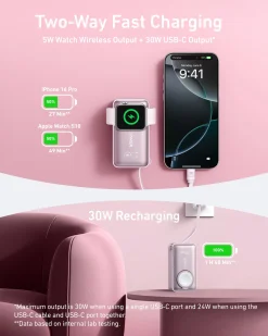 Anker MagGo Power Bank (10K, 35W, For Apple Watch)