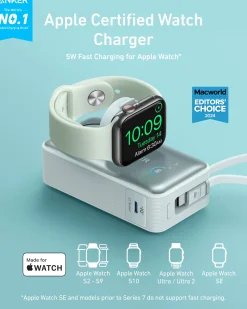 Anker MagGo Power Bank (10K, 35W, For Apple Watch)