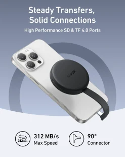 Anker MagGo USB-C Adapter (3-in-1, 10Gbps, For iPhone)