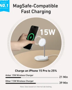 Anker MagGo Wireless Charger (2-in-1, Stand)