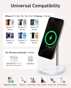 Anker MagGo Wireless Charger (2-in-1, Stand)