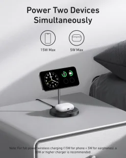 Anker MagGo Wireless Charger (2-in-1, Stand)