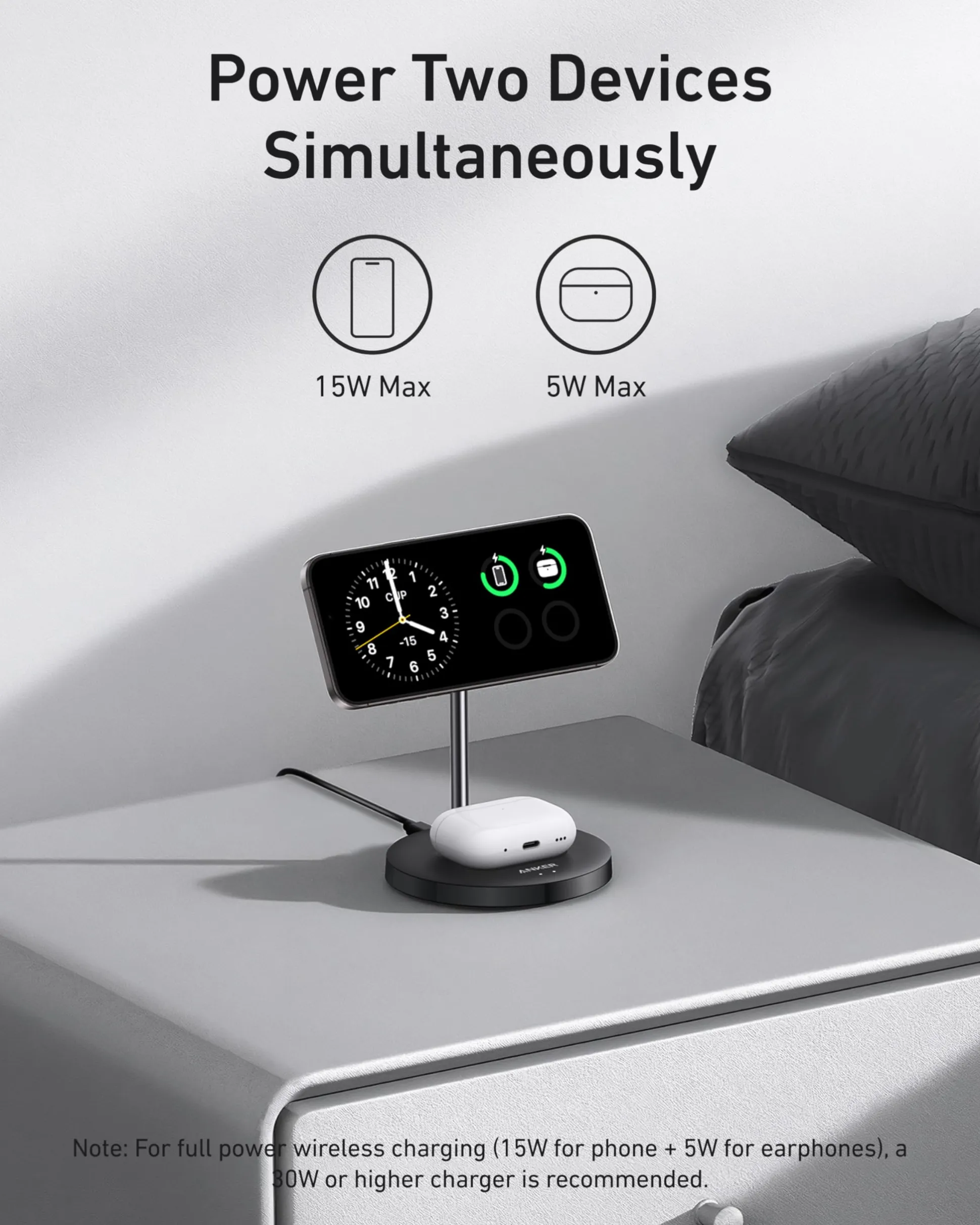 Anker MagGo Wireless Charger (2-in-1, Stand)
