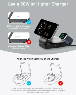 Anker MagGo Wireless Charging Station (Foldable 3-in-1)