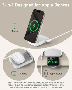 Anker MagGo Wireless Charging Station (Foldable 3-in-1)