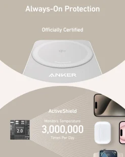Anker MagGo Wireless Charging Station (Foldable 3-in-1) and Tech Storage Bag
