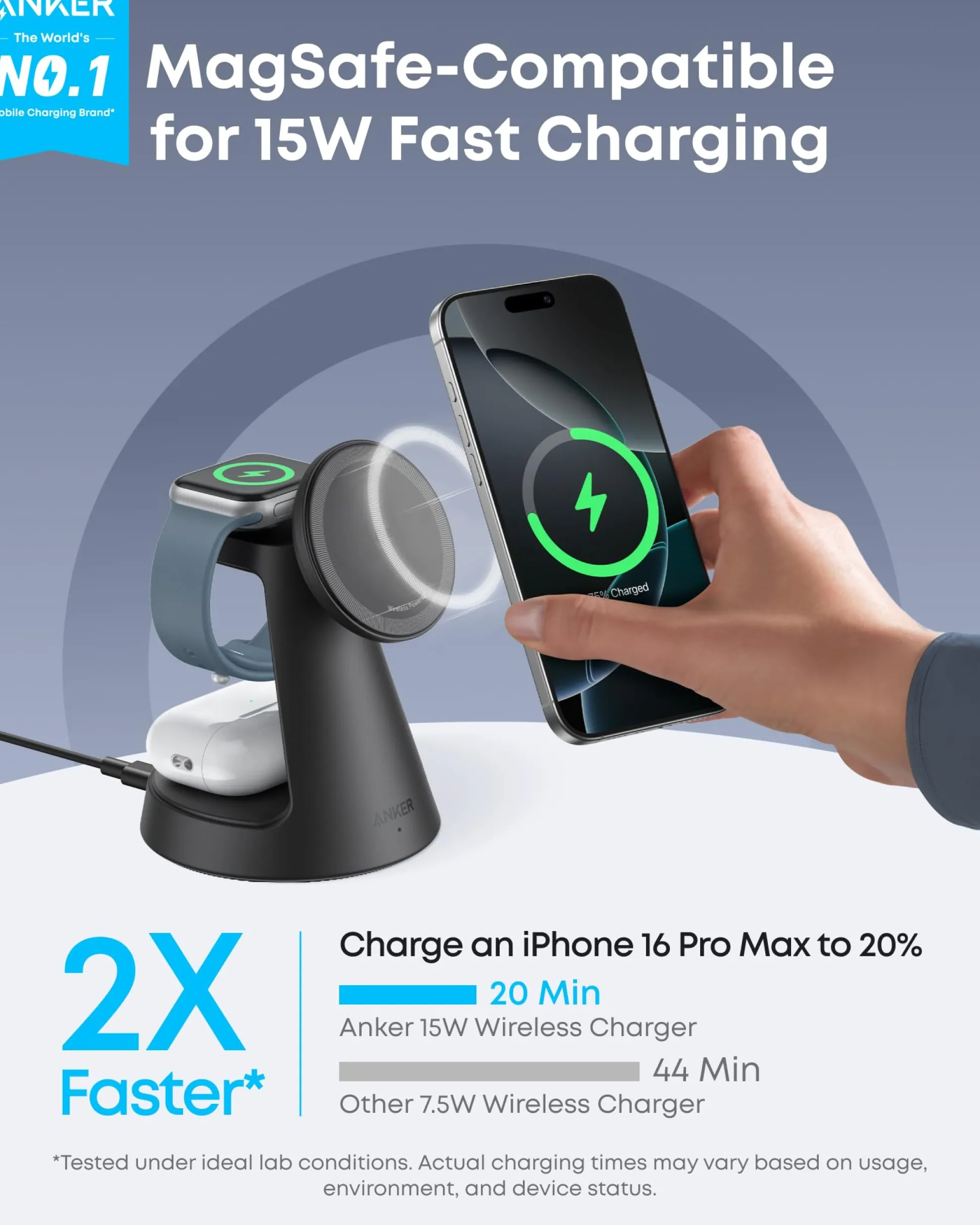 Anker MagGo Wireless Charging Station and Anker Nano Wireless Car Charger