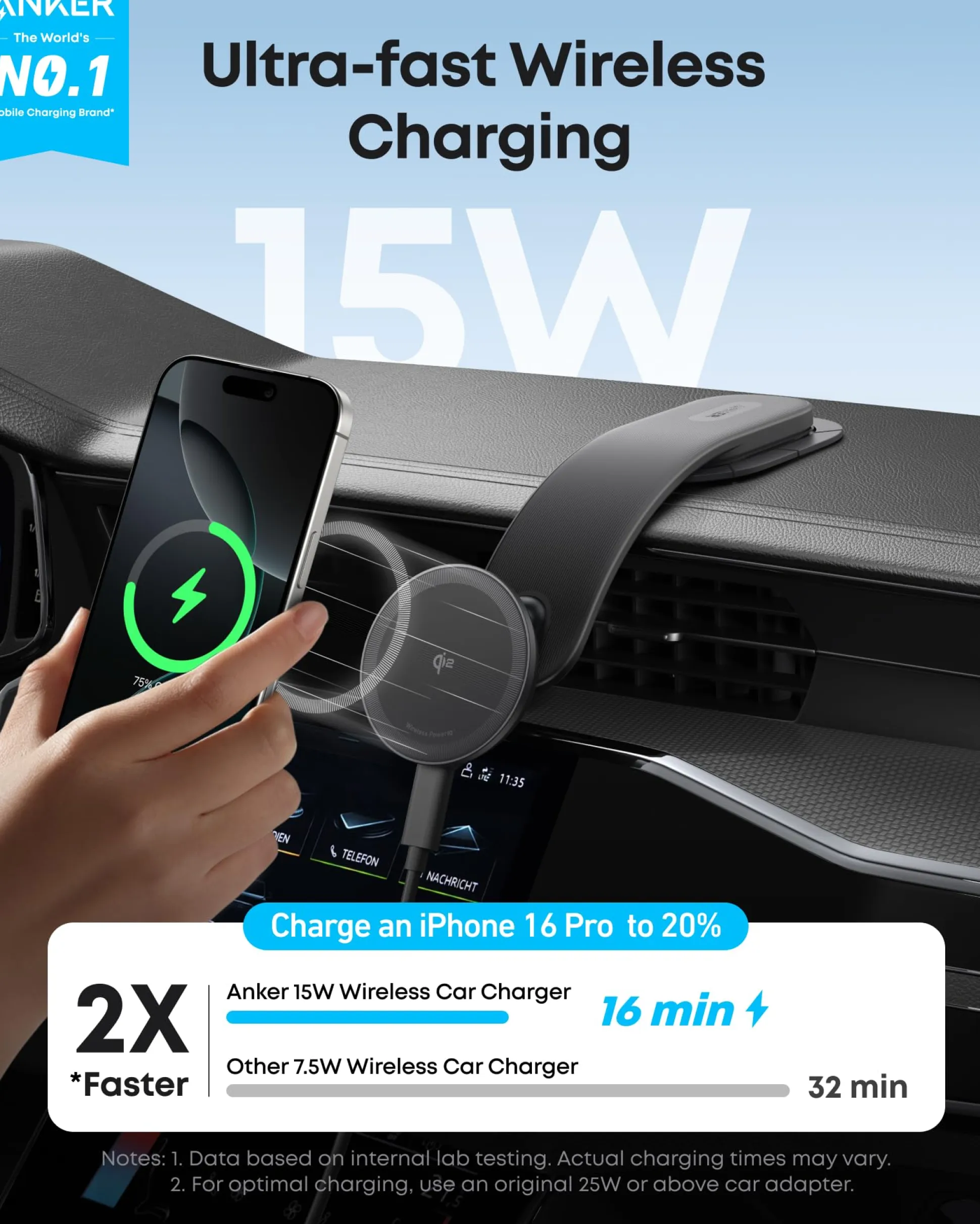 Anker MagGo Wireless Charging Station and Anker Nano Wireless Car Charger