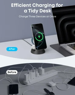 Anker MagGo Wireless Charging Station (3-in-1, Dock Stand)