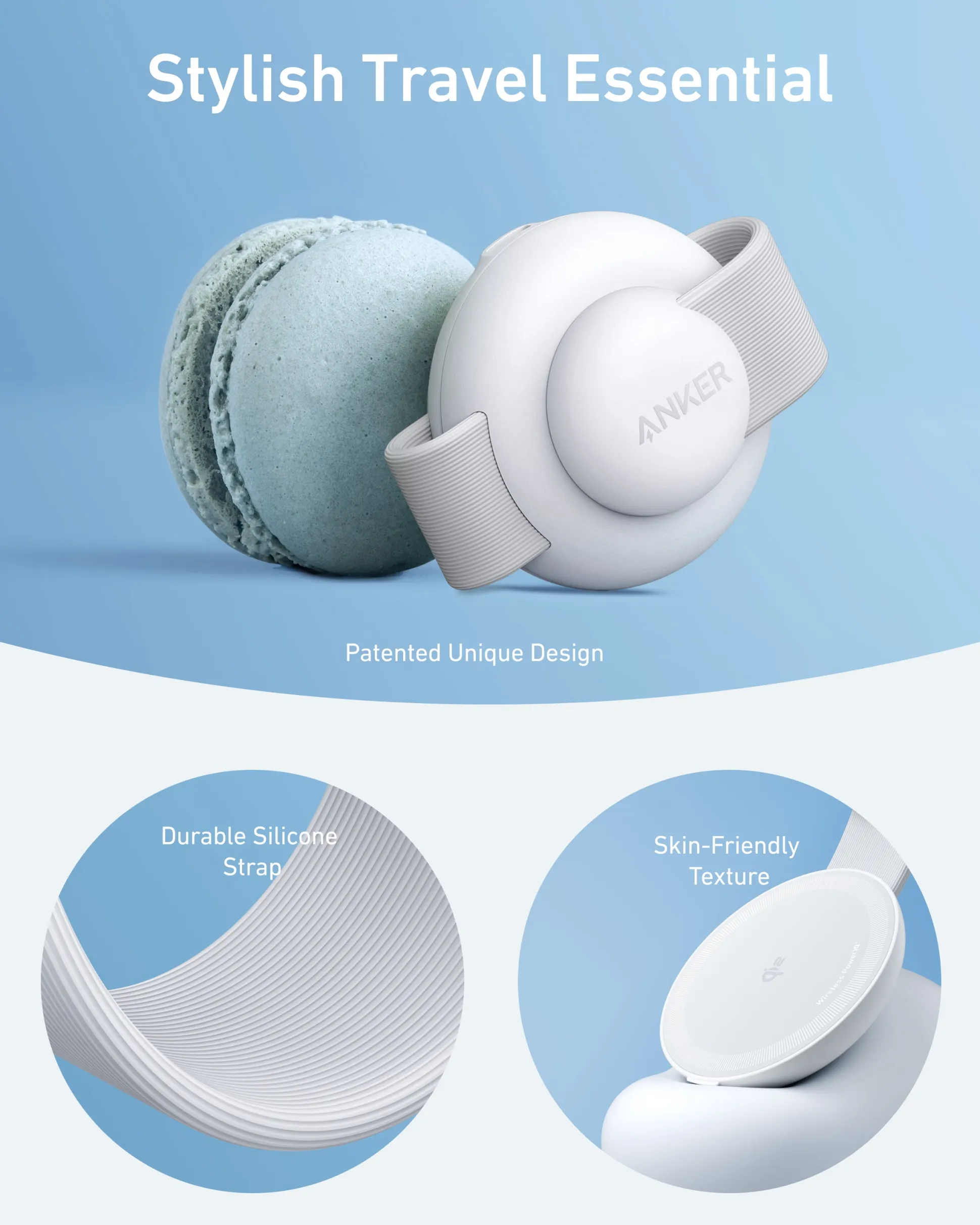 Anker MagGo Wireless Charging Station (3-in-1, Foldable Pad)