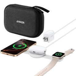 Anker MagGo Wireless Charging Station (3-in-1, Foldable Pad)