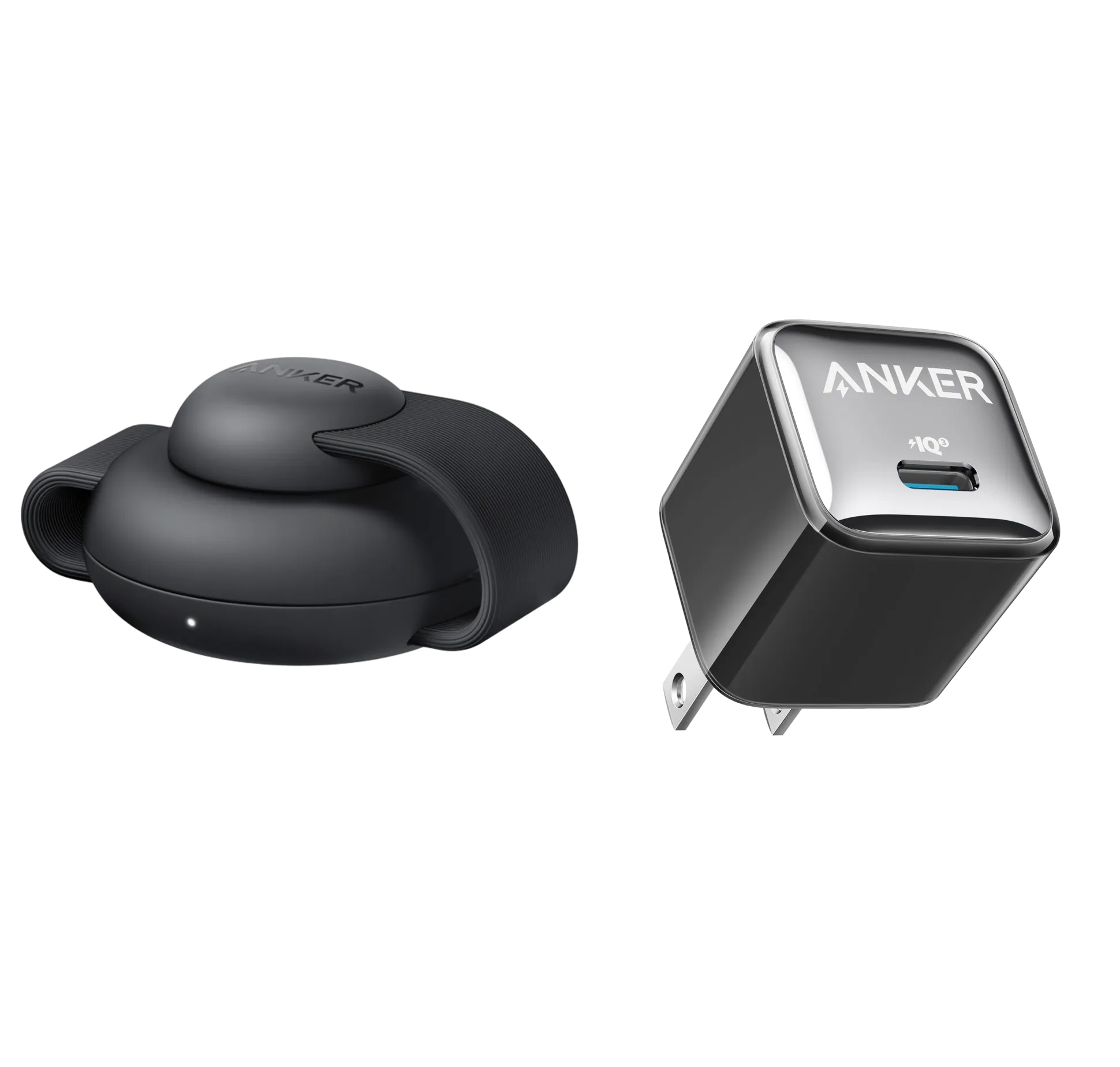 Anker MagGo Wireless Charging Station (3-in-1, Foldable Pad) and Anker Nano Charger (20W)