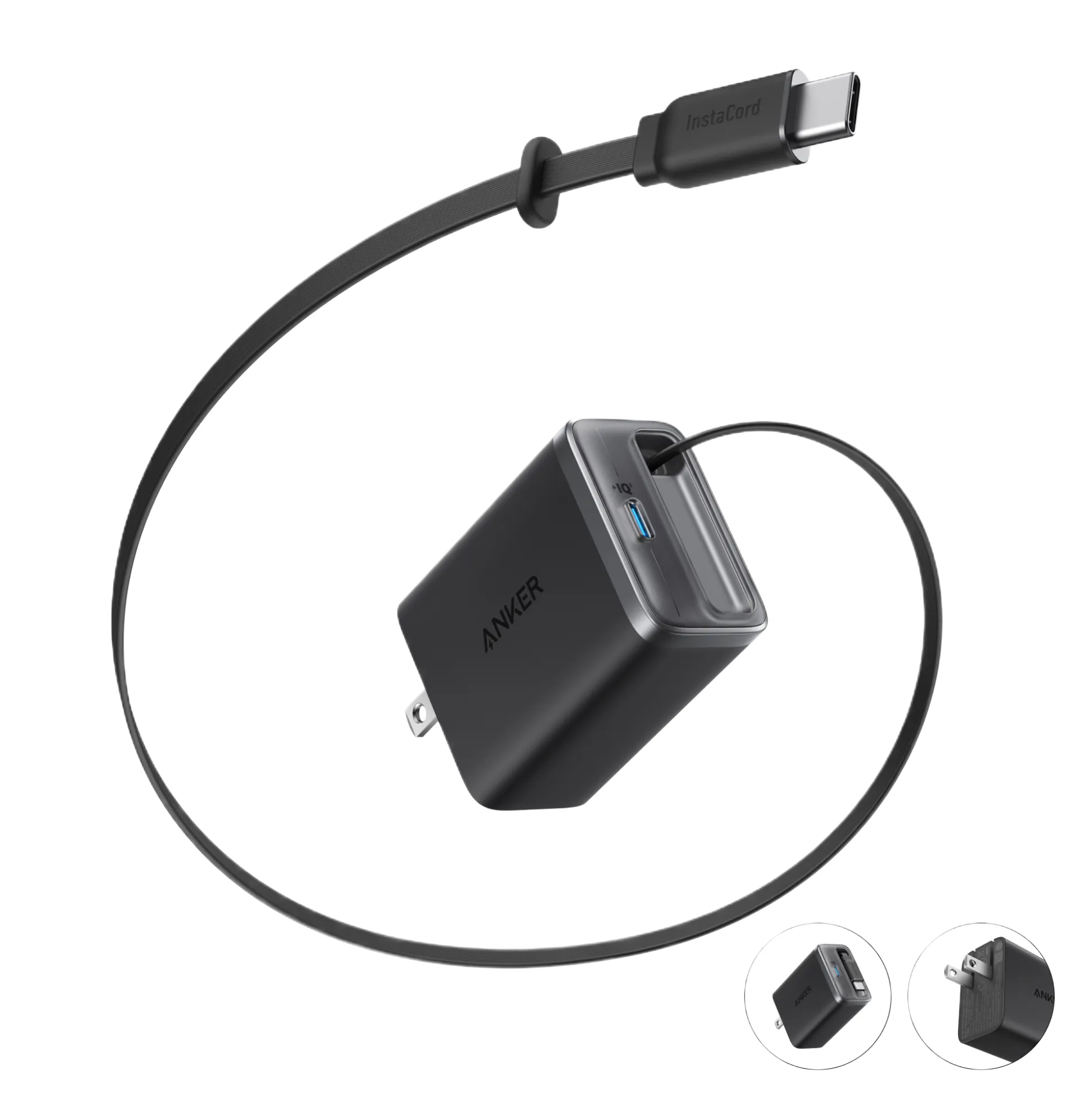 Anker Nano Charger (35W, Built-In Retractable USB-C Cable)