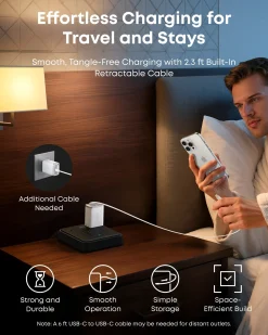 Anker Nano Charger (35W, Built-In Retractable USB-C Cable) —2- Pack