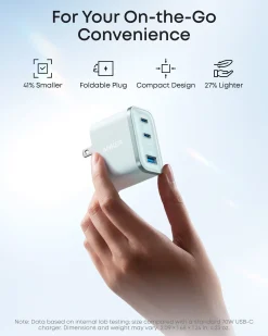 Anker Nano Charger (70W, 3 Ports)