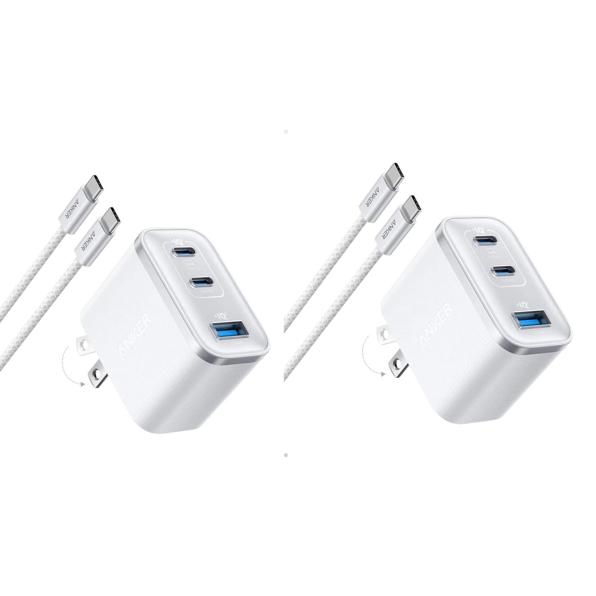 Anker Nano Charger (70W, 3 Ports) -2 Pack