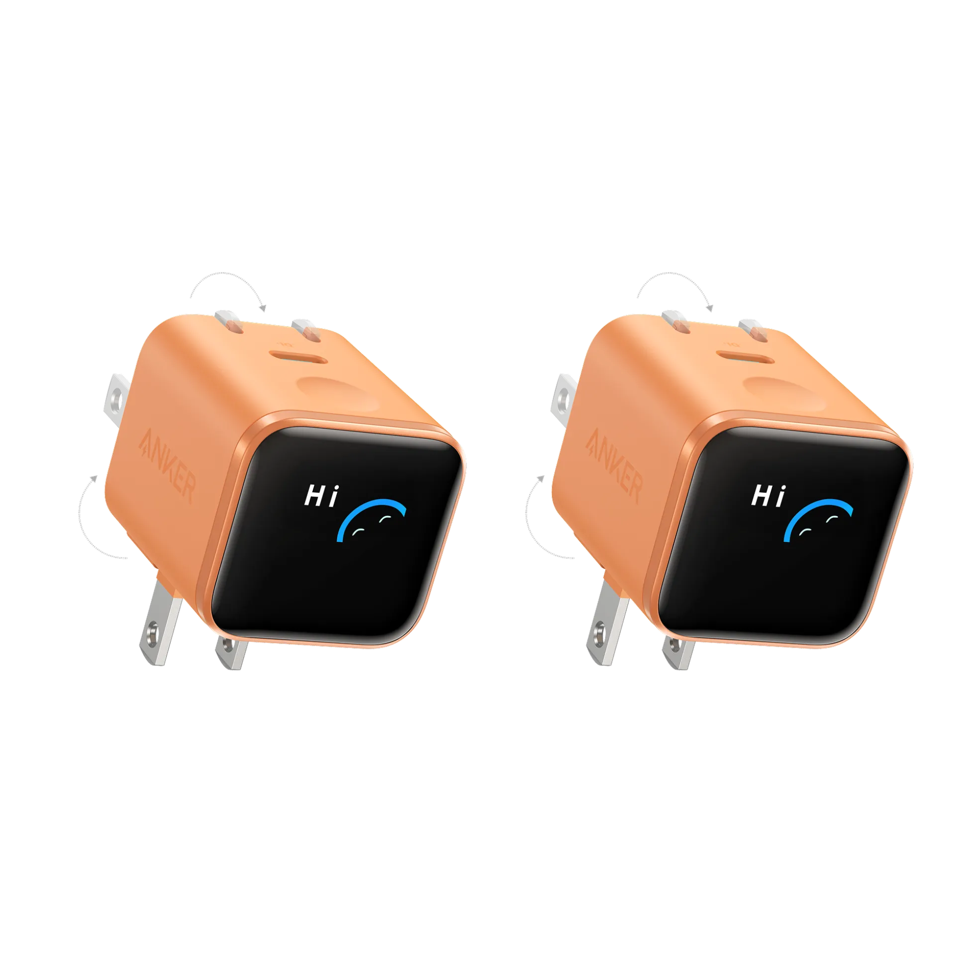 Anker Nano Charger (45W, Smart Display, 180° Foldable)