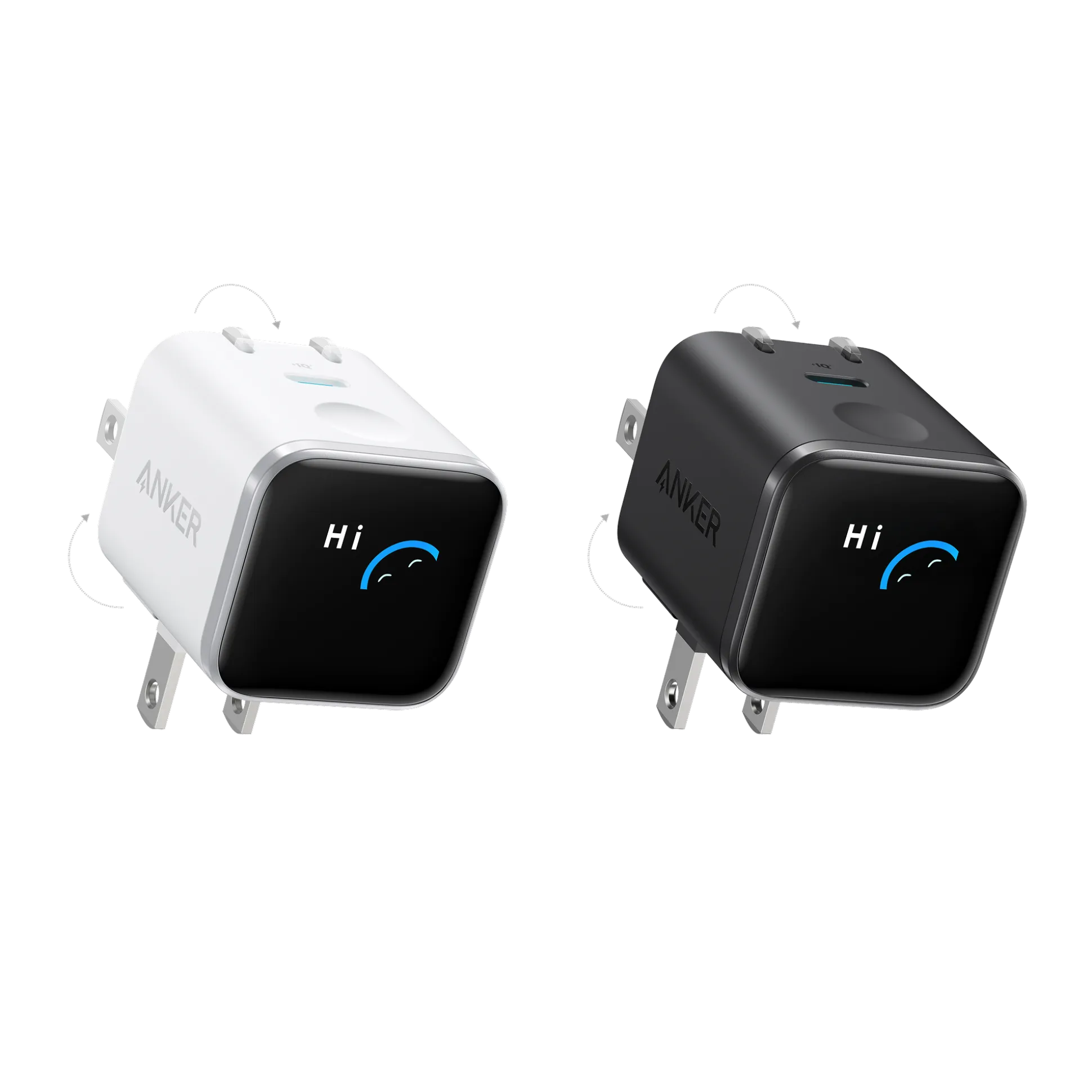 Anker Nano Charger (45W, Smart Display, 180° Foldable)