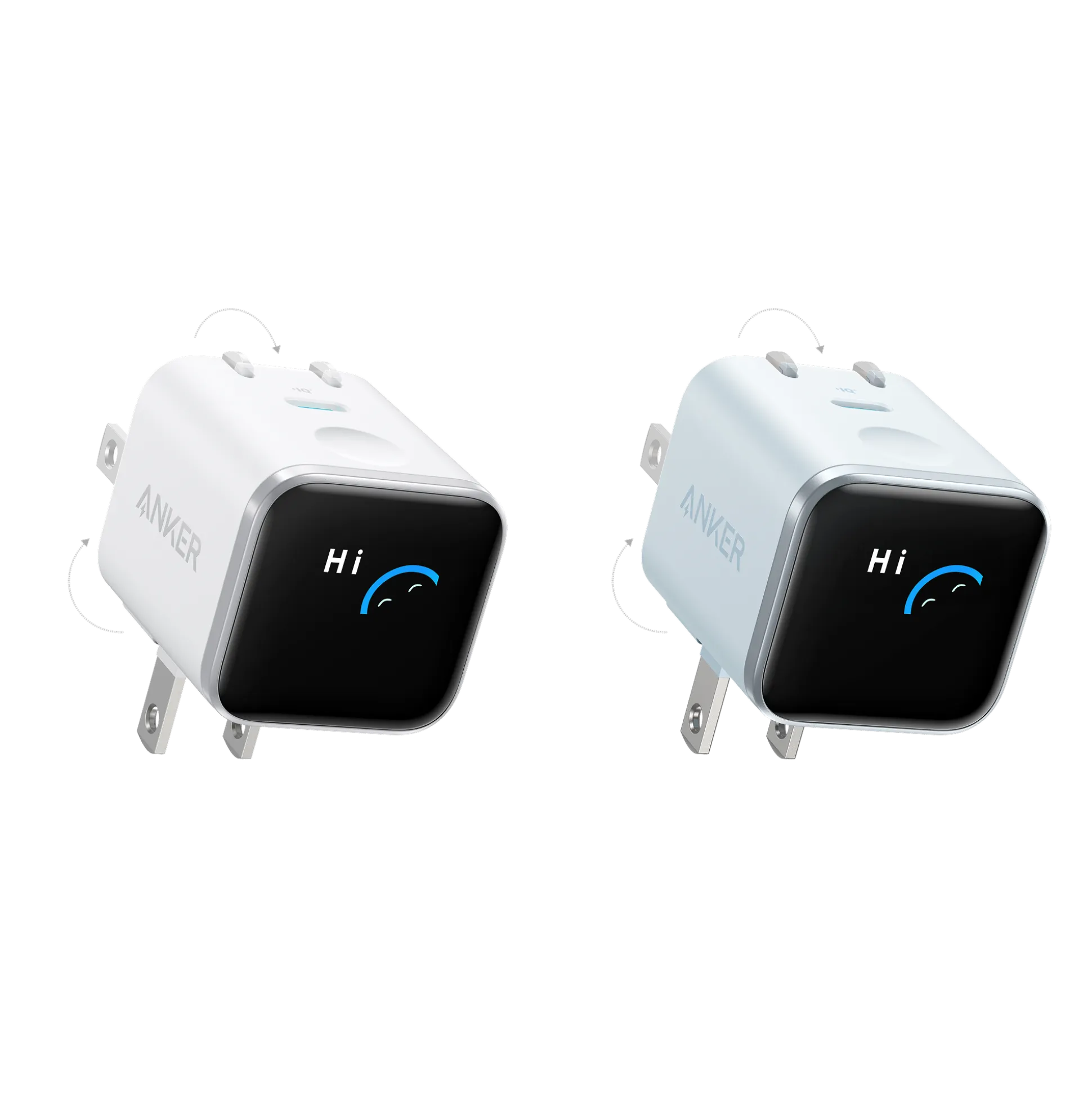 Anker Nano Charger (45W, Smart Display, 180° Foldable)