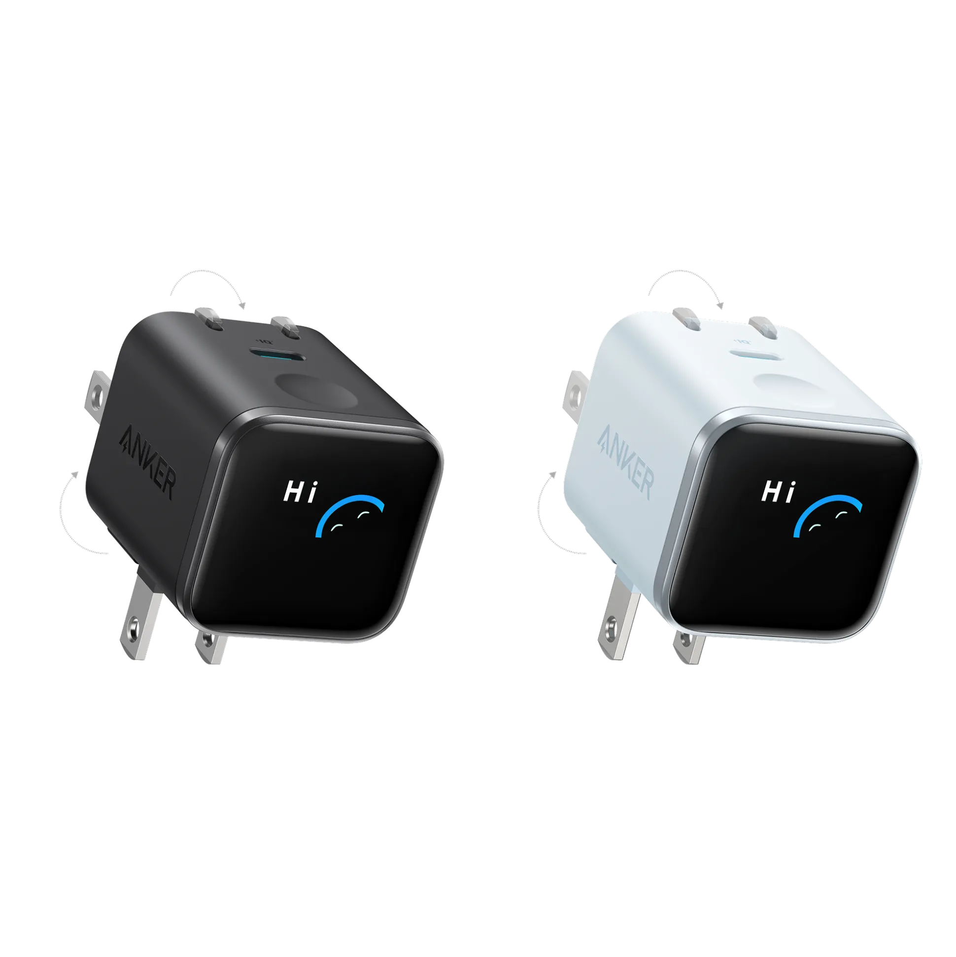 Anker Nano Charger (45W, Smart Display, 180° Foldable)