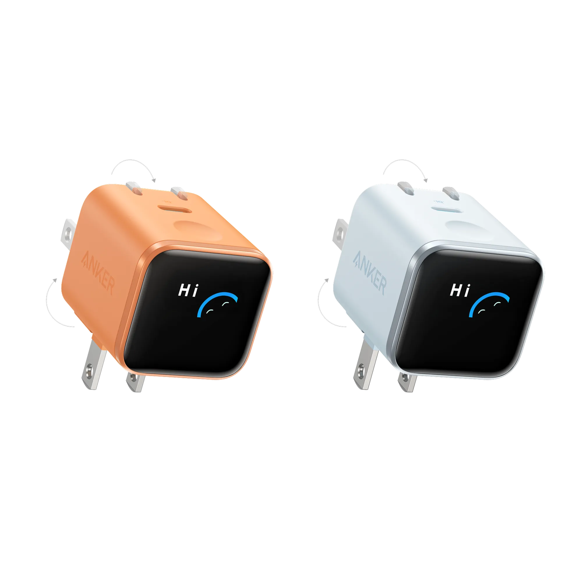Anker Nano Charger (45W, Smart Display, 180° Foldable)
