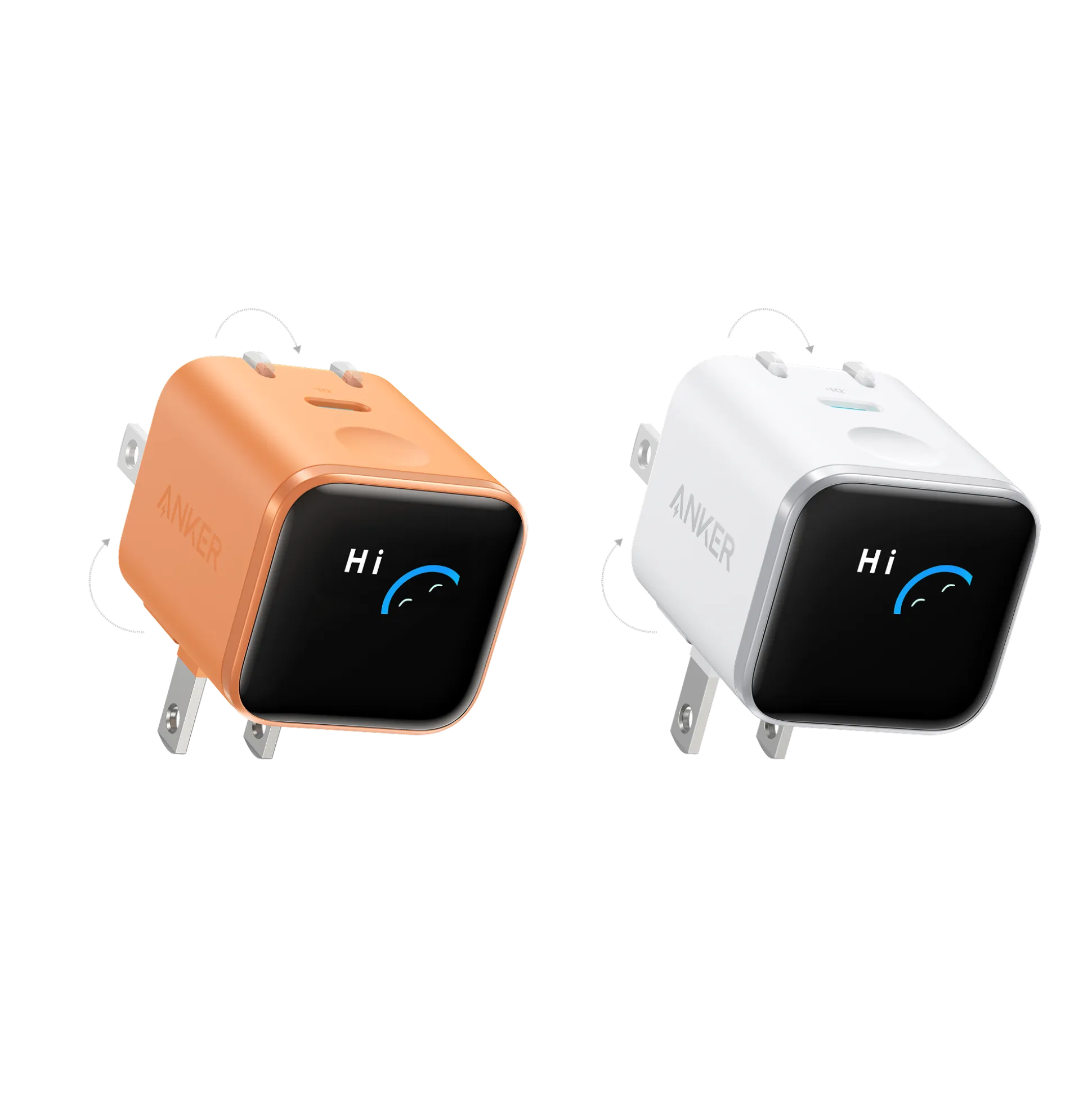 Anker Nano Charger (45W, Smart Display, 180° Foldable)