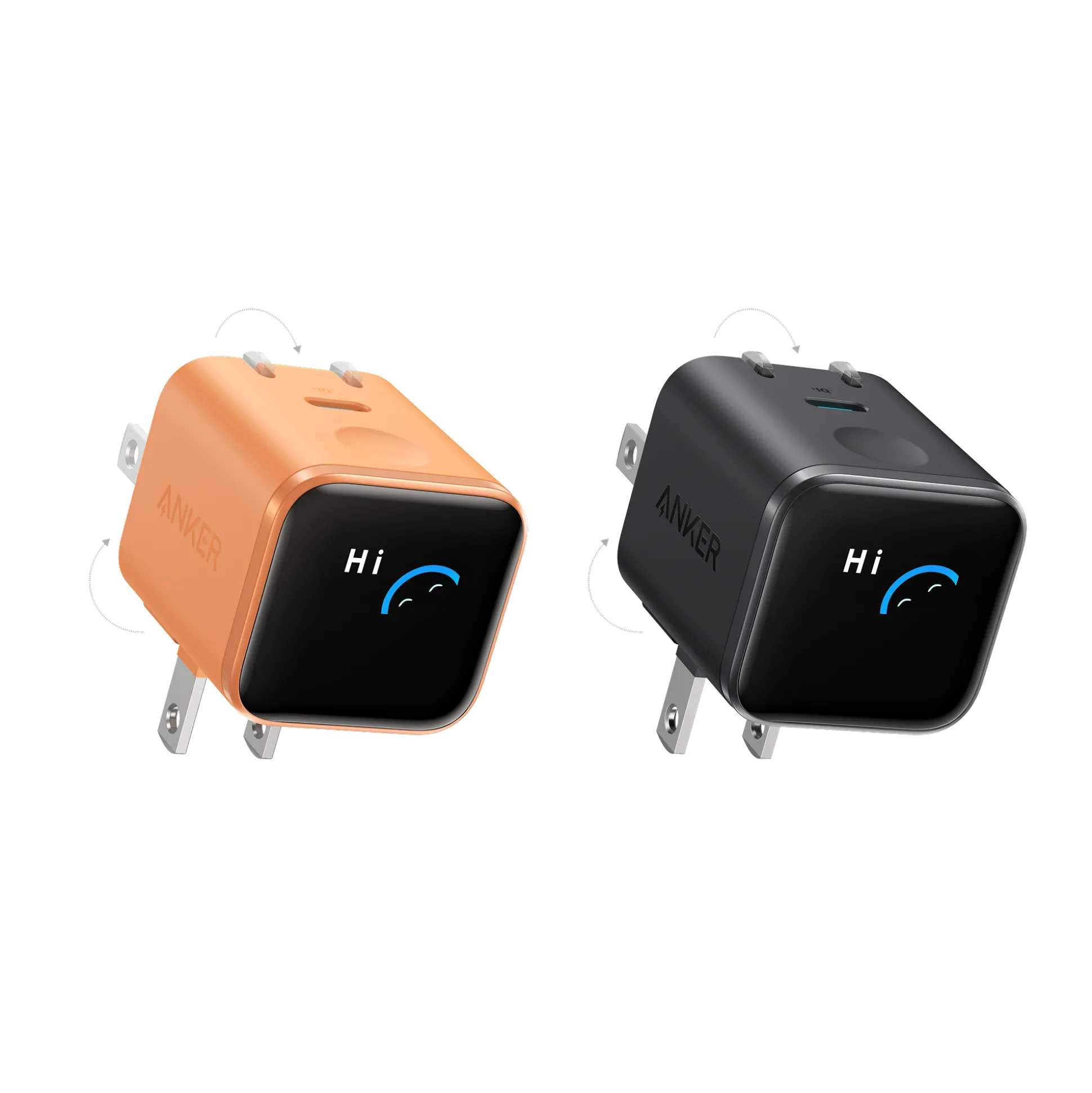 Anker Nano Charger (45W, Smart Display, 180° Foldable)