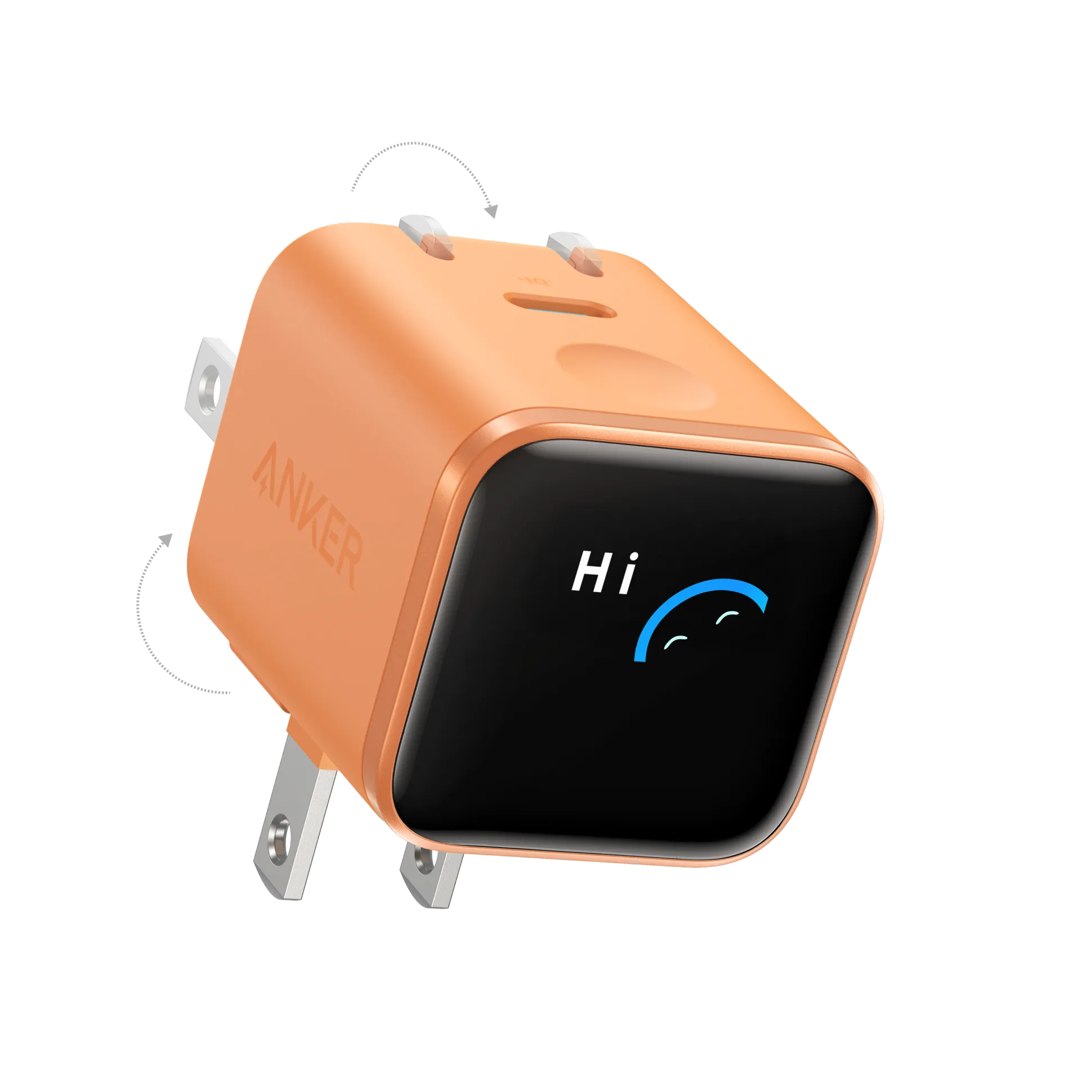 Anker Nano Charger (45W, Smart Display, 180° Foldable) WM