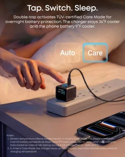 Anker Nano Charger (45W, Smart Display, 180° Foldable) WM