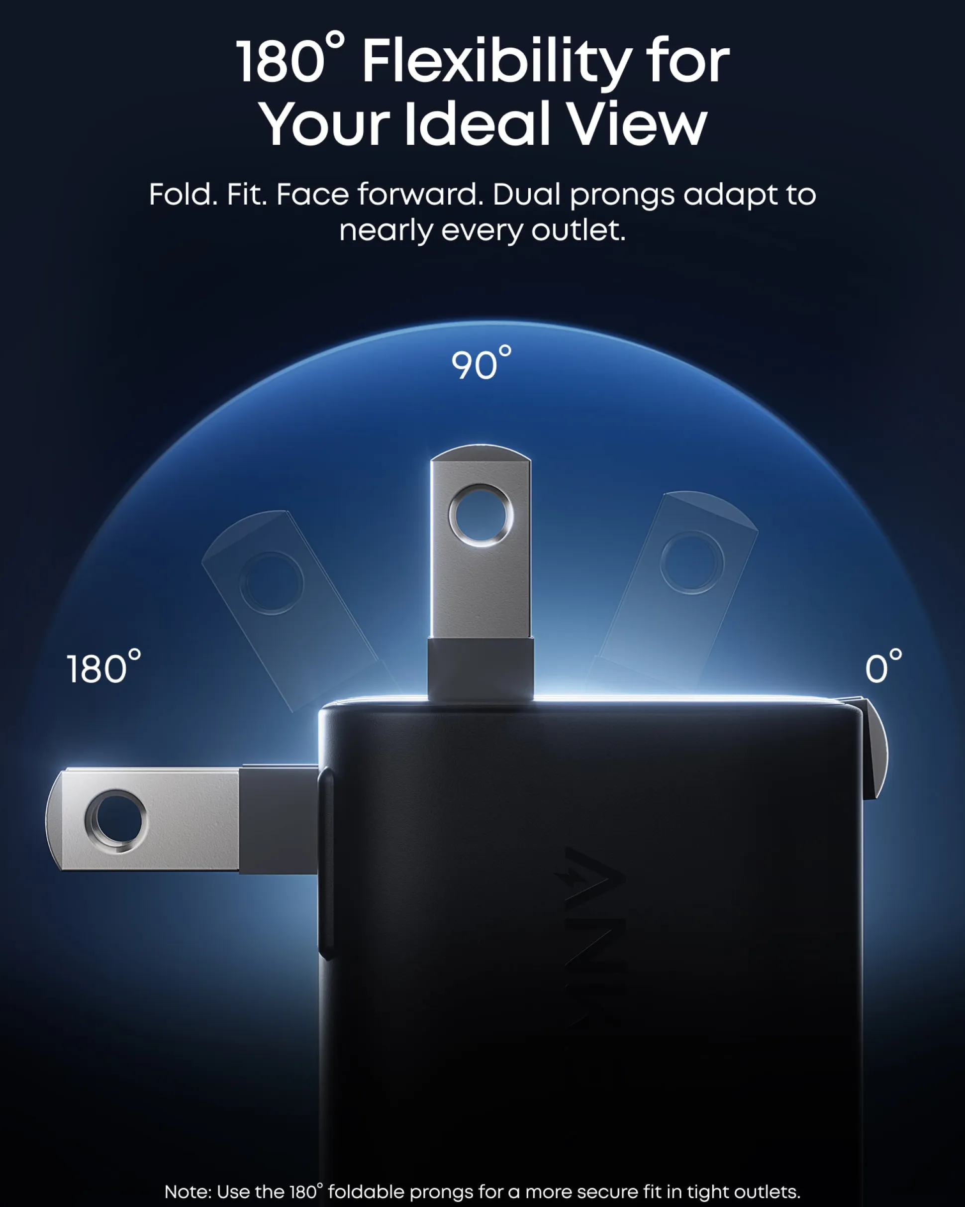 Anker Nano Charger (45W, Smart Display, 180° Foldable, 2-Pack)