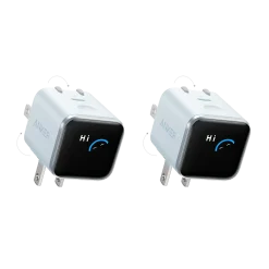 Anker Nano Charger (45W, Smart Display, 180° Foldable, 2-Pack)