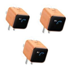 Anker Nano Charger (45W, Smart Display, 180° Foldable, 3-Pack)