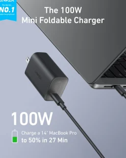 Anker Nano Charger (100W) with USB-C Cable