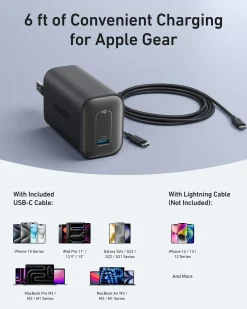 Anker Nano Charger (100W) with USB-C Cable (2-pack)