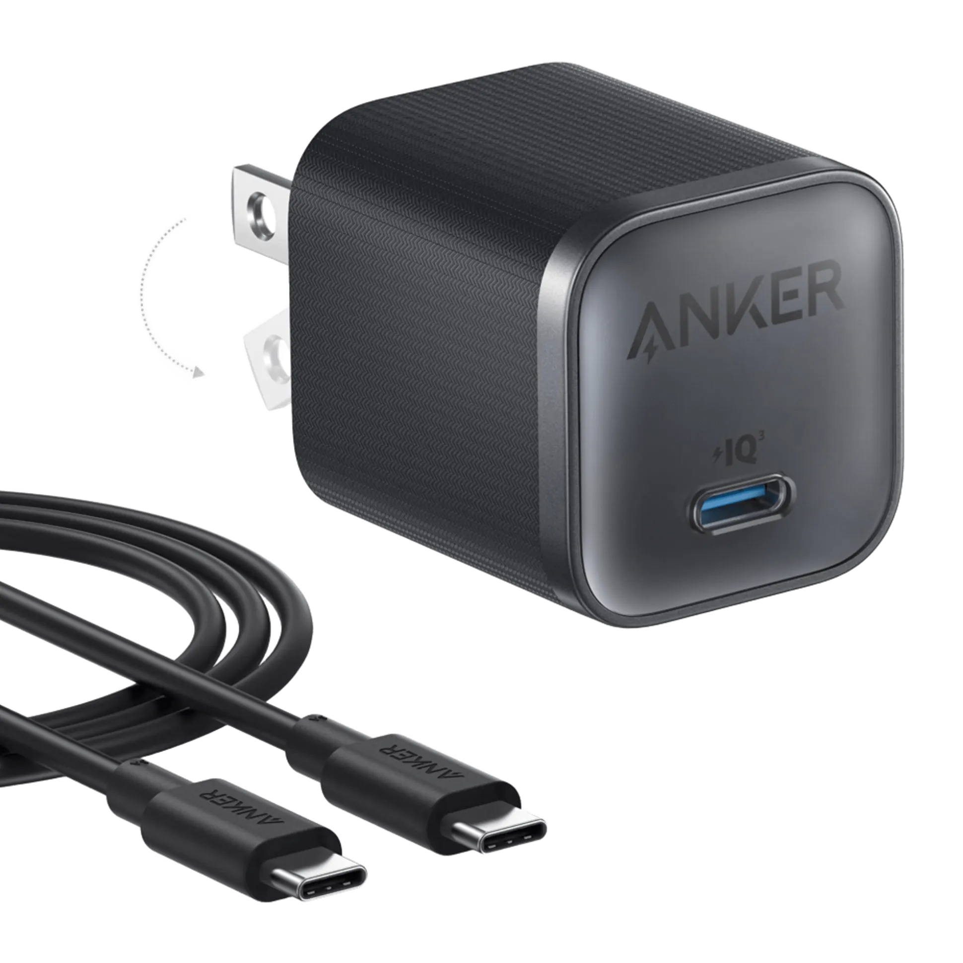 Anker Nano Charger (45W) with USB-C to USB-C Cable