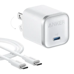 Anker Nano Charger (45W) with USB-C to USB-C Cable