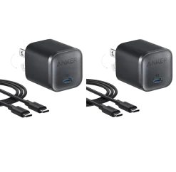 Anker Nano Charger (45W) with USB-C to USB-C Cable 2-Pack