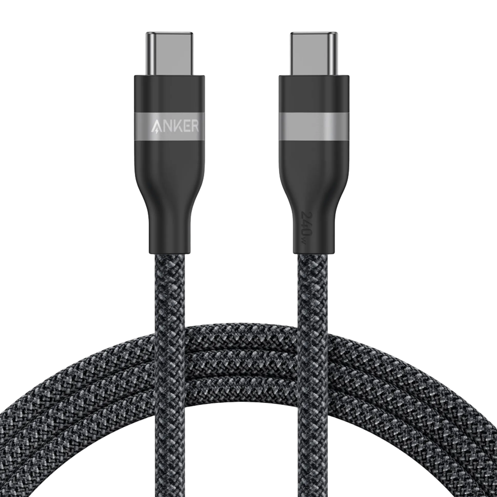 Anker Nano Charger (45W) with USB-C to USB-C Cable and Anker USB-C to USB-C Cable (6 ft, 240W, Upcycled-Braided)