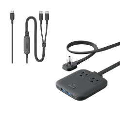 Anker Nano Charging Station (6-in-1, 67W) and Anker 140W 2-in-1 USB-C to USB-C Cable